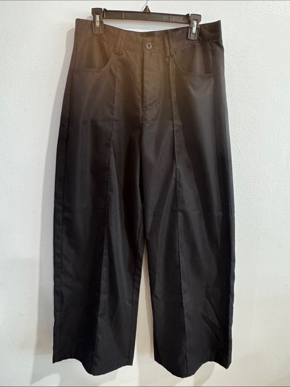 Men's Black Wide Leg Trousers size Medium